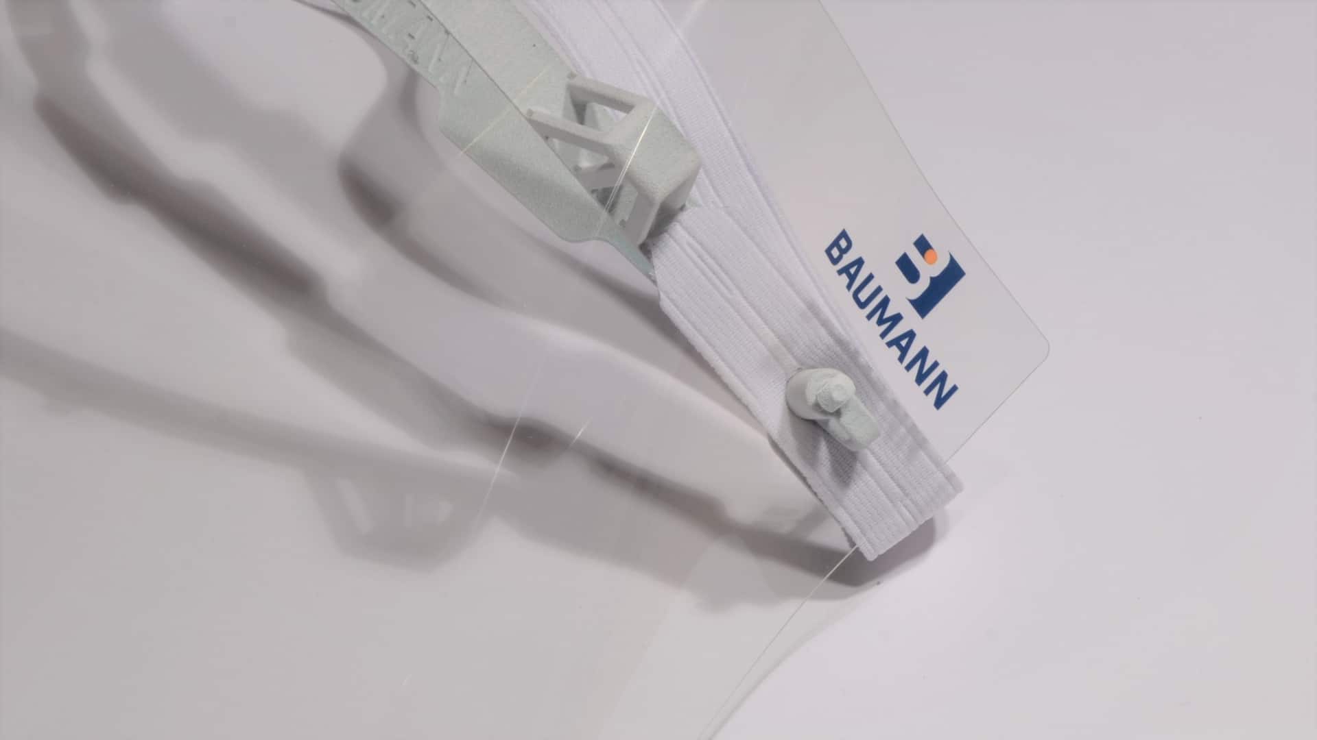 Ausschnitt biokompatibles Faceshield covid19